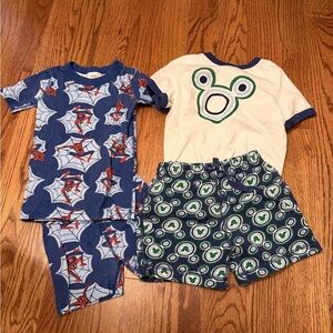 Marvel Blue Spider Man Pajamas & Mickey Mouse Matching Set